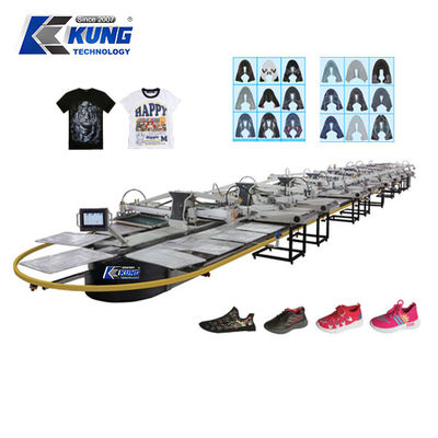 Oval Type Shoe Materials Screen Printer Positioning Free