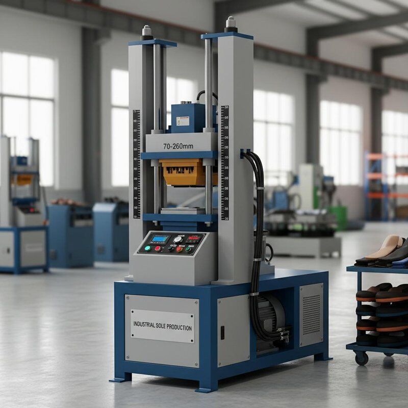 Mold Height 70 260mm Sole Making Equipment Powered by 35 KW Power Supply Designed for Industrial Sole Production Demands