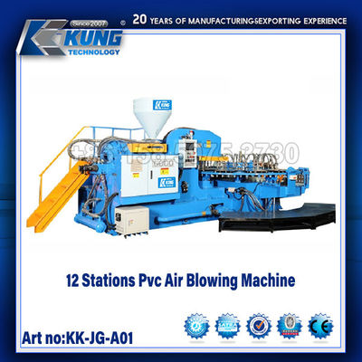 12 Stationen Schuhmachmaschinen Automatische PVC-Luftblasmaschine
