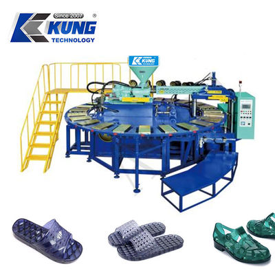 Ein- / Doppel- / Dreifarbige PVC-Kristallschuhspritzgießmaschine