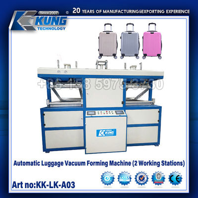 Automatische Gepäckvakuumformmaschine (2 Arbeitsstationen) zur Gepäckvakuumformung
