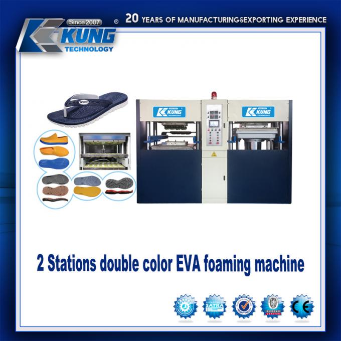 Maschine zwei Stations-doppelte Farb-EVA Foamings /Pressing