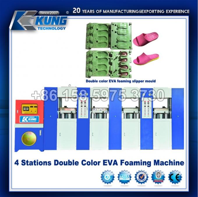 (EVA-Maschine) doppelte Stations-Formteil-Maschine Farb-EVA Foams 6