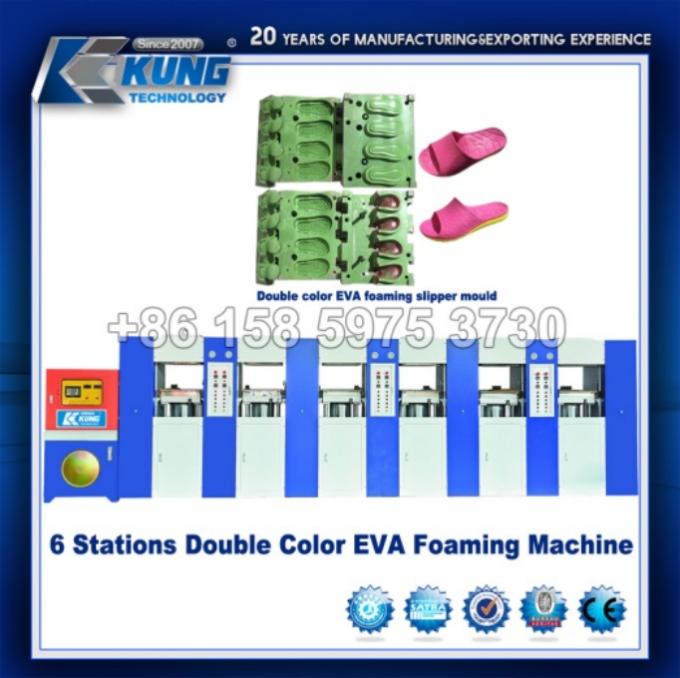 (EVA-Maschine) doppelte Stations-Formteil-Maschine Farb-EVA Foams 6