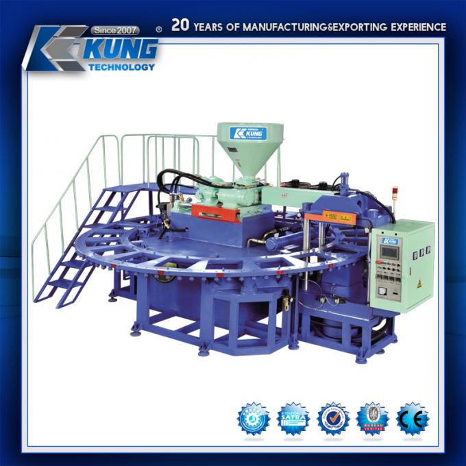 24 Stations-einzelne Farbe-PVC-Spritzgussmaschine