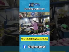 Dreifarbige PVC-Streifen-Injektionsmaschine