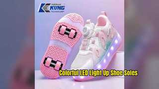 Leuchtende LED-Schuhsohlen für modische Sneakers und Kinderschuhe